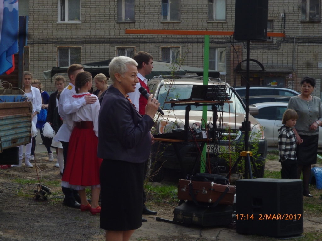 На улице Новой состоялся  праздник, посвященный Дню Победы 04.05.2017