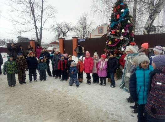 ТОС проведена новогодняя елка в поселке Храпово