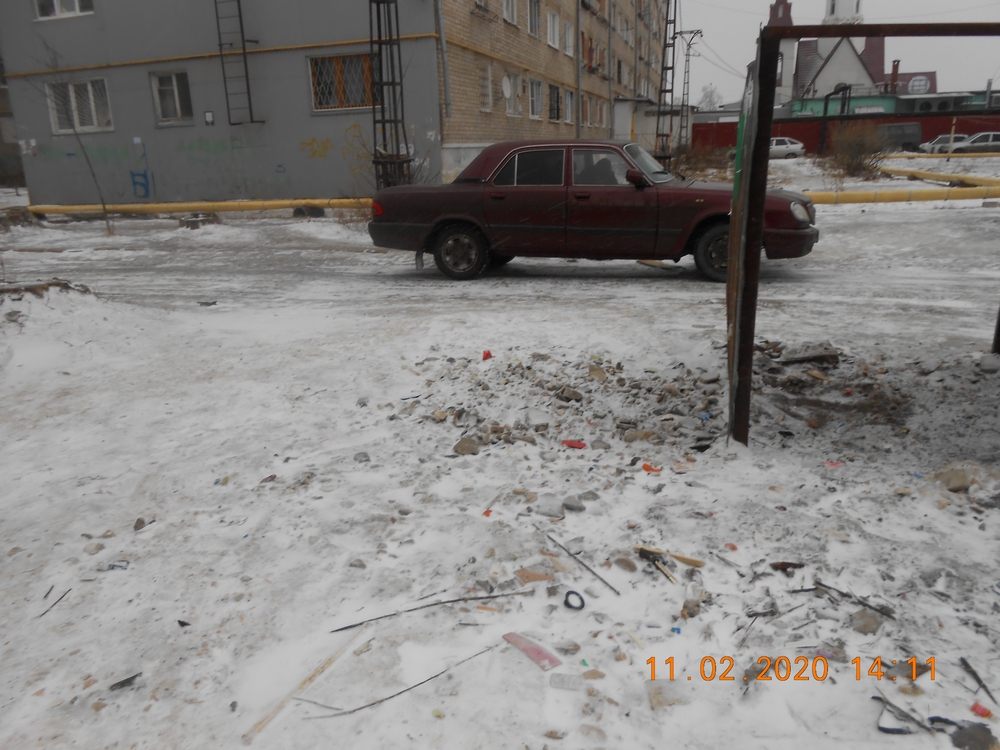 11 февраля была ликвидирована несанкционированная  свалка  у д. 30 по ул. Качевской