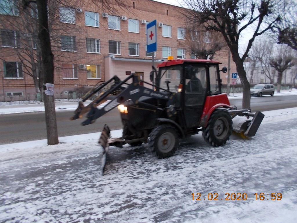 Зимняя уборка в Советском районе 12.02.2020
