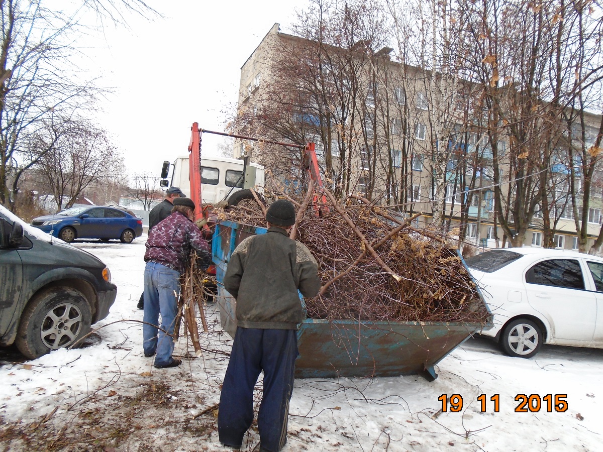 На Старореченской произведена опиловка и вывоз древесных отходов 19.11.2015