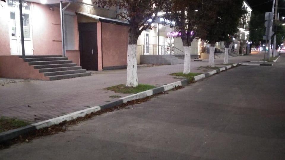 Ночью в городе выполнялась уборка