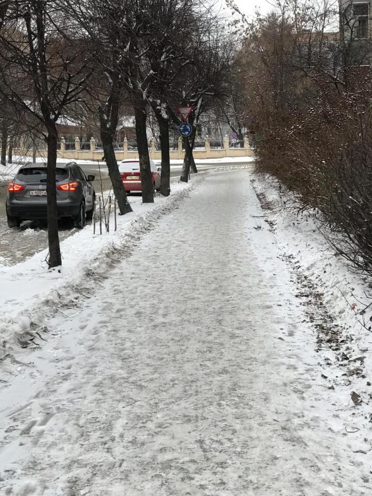 Об уборке снега с муниципальных тротуаров 15.12.2020
