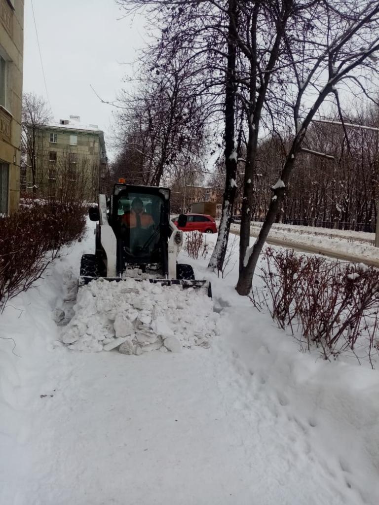Об очистке тротуаров от снега