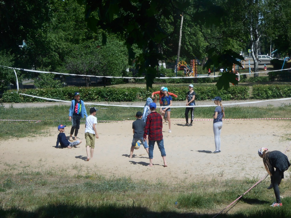 В поселке Солотча состоялся волейбольный матч 20.06.2018