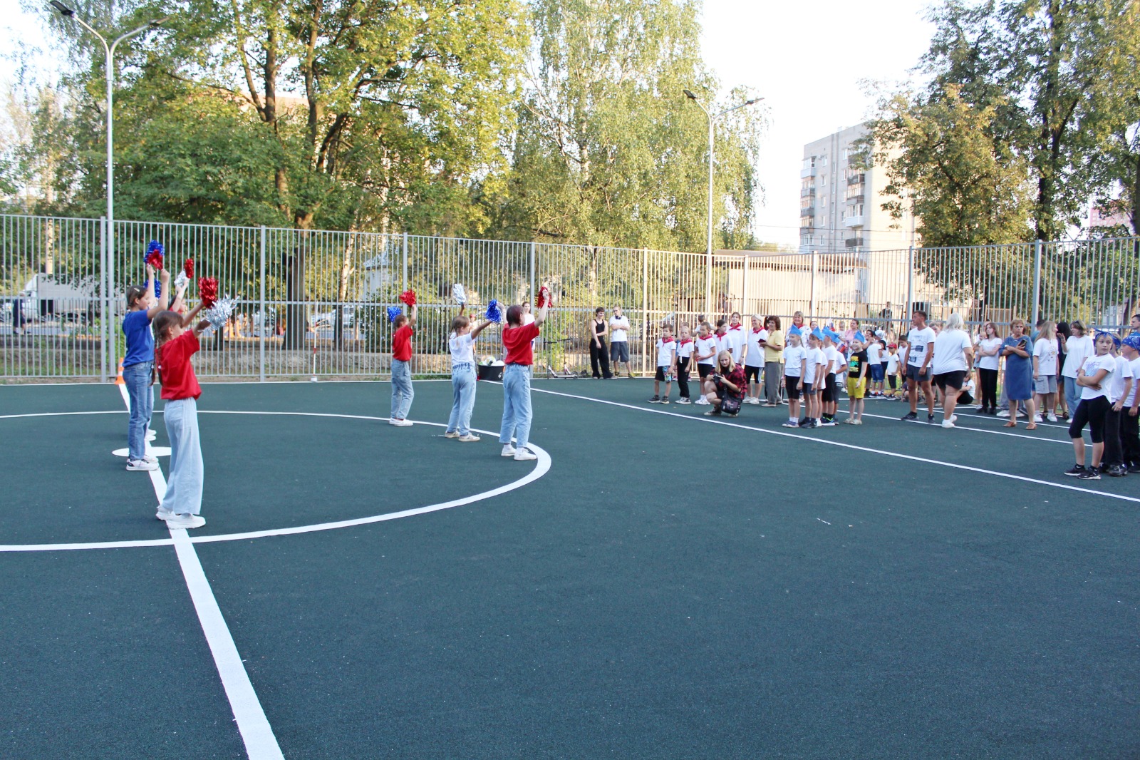 В школе № 24 открыли новую спортивную площадку