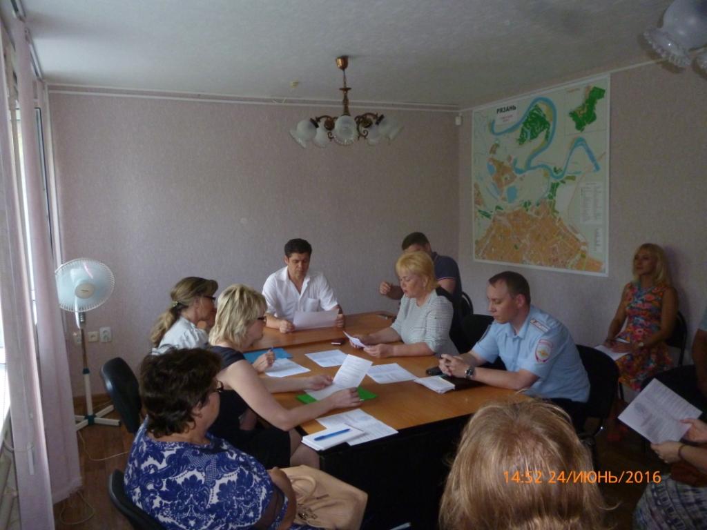 Состоялось очередное заседание Общественной комиссии по профилактике правонарушений при префектуре Советского района  28.06.2016