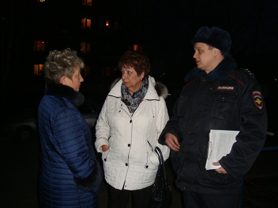 В микрорайоне Канищево состоялась встреча с участковым 16.03.2017