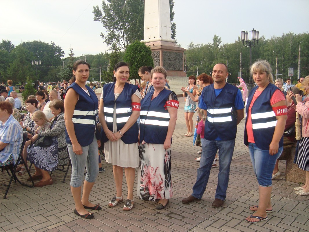 Дружинники приняли участие в охране порядка на День города 03.08.2016
