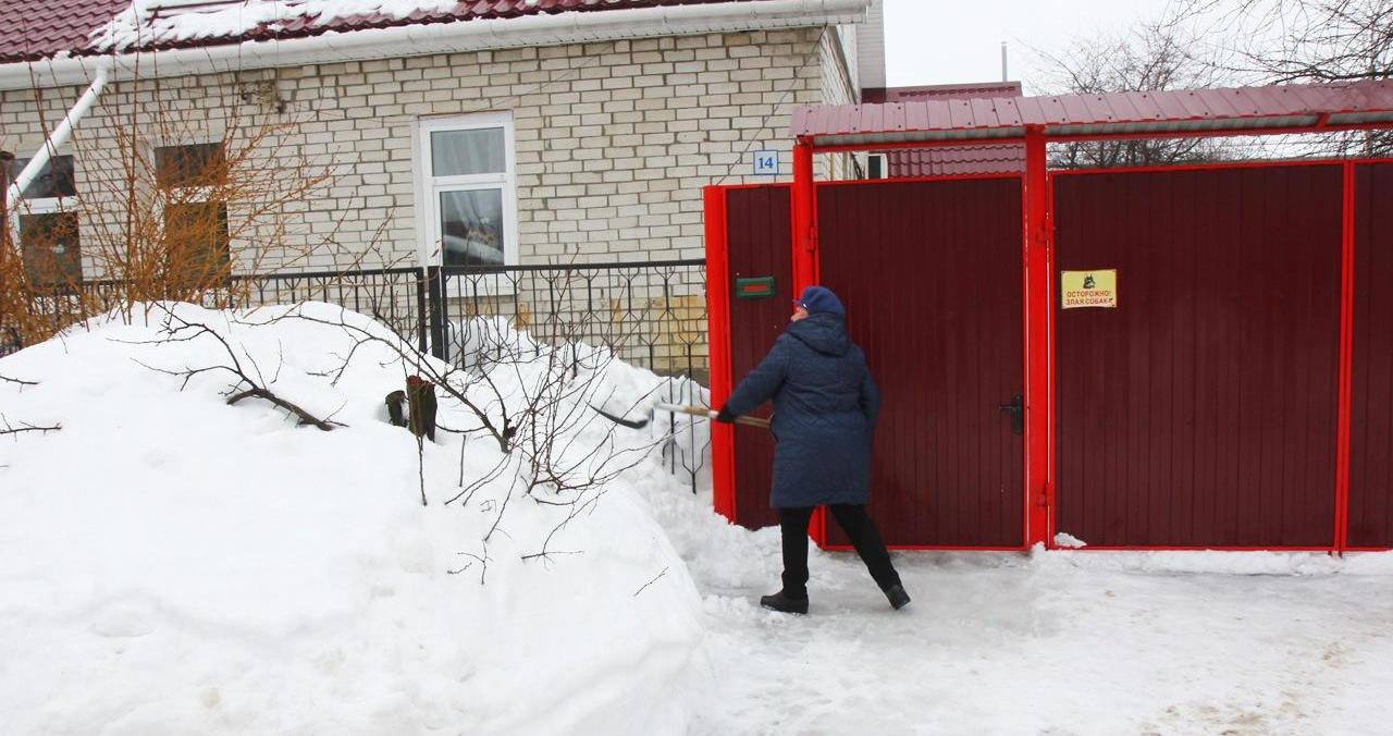 Об уборке снега жителями частного сектора Железнодорожного района