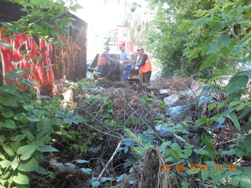 Ликвидирована свалка мусора у д. 11 корп. 1 по ул. Павлова 25.06.2019