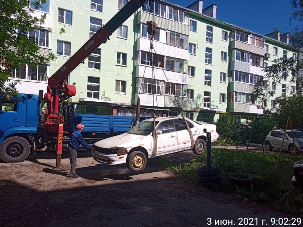 Продолжаются работы по демонтажу брошенных вещей на территории г. Рязани 03.06.2021