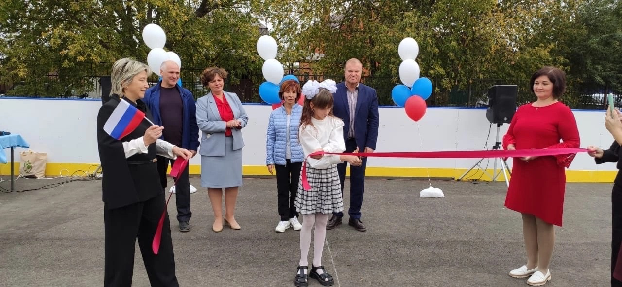 В микрорайоне Канищево открылась спортивная площадка  