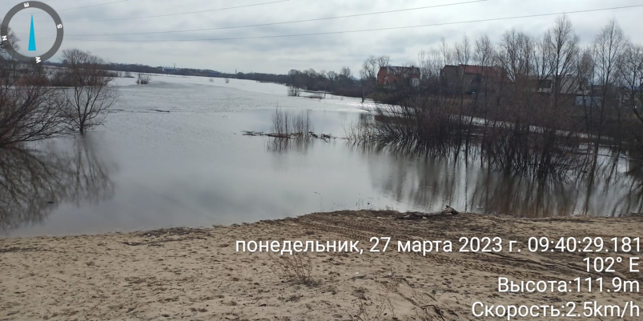 Cотрудниками МКУ "УДТ города Рязани" осуществляется мониторинг паводковой ситуации 27.03.2023