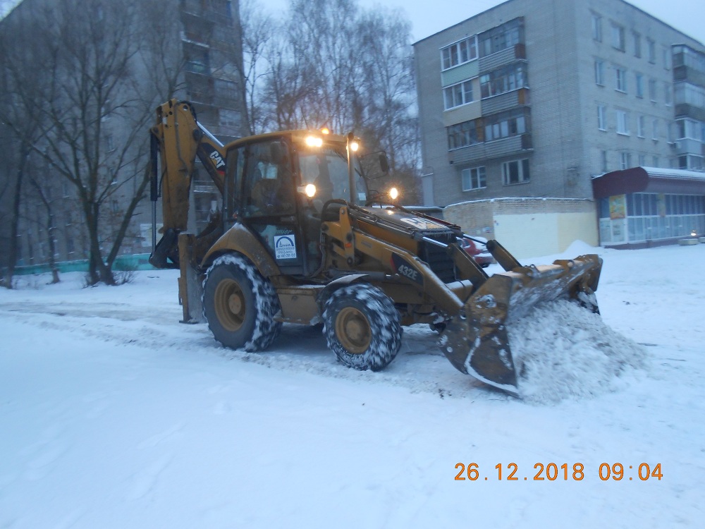 Об уборке территории Октябрьского района после снегопада