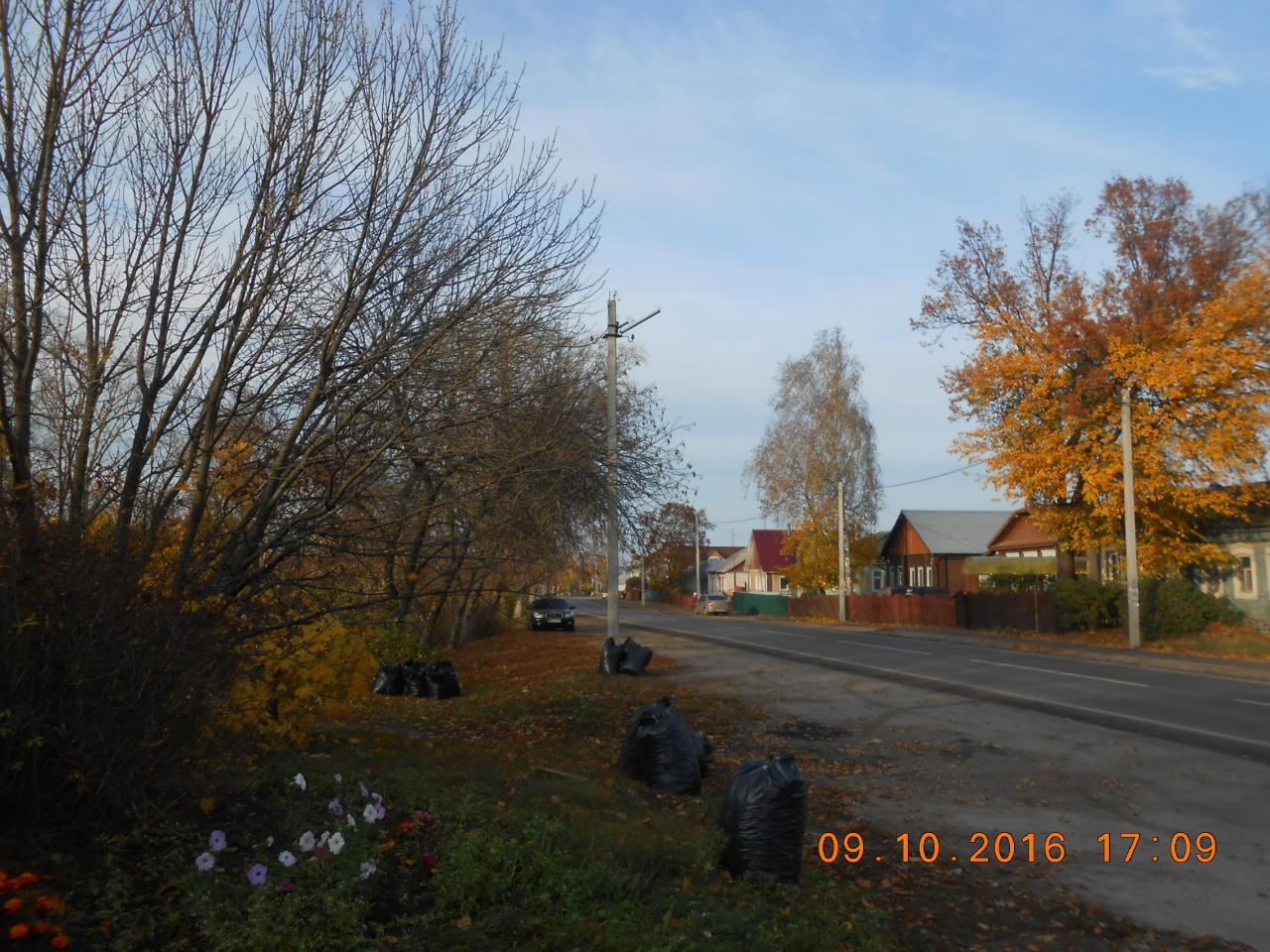 В поселке Солотча организованы работы по благоустройству 10.10.2016