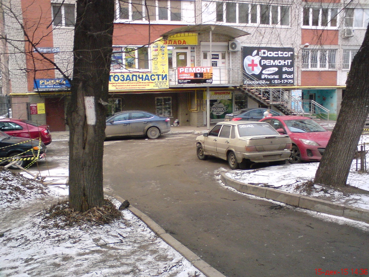 На улице Татарской убраны два автоматических шлагбаума