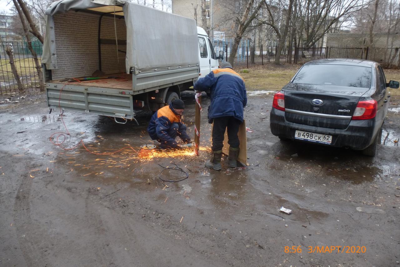 Сотрудниками МКУ «Управление по делам территории города Рязани» проведено мероприятие по принудительной уборке парковочных конструкций